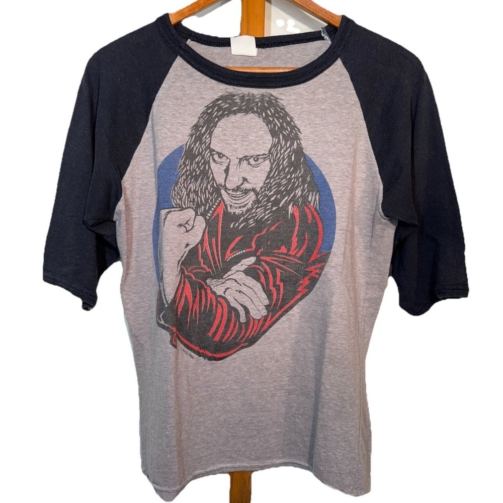 Vintage 1980s Jethro Tull Raglan Rock Band T Shirt Sonatex Size Small Rare